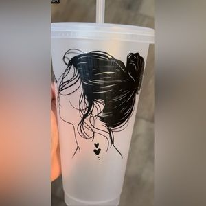 Strong women plastic cup!